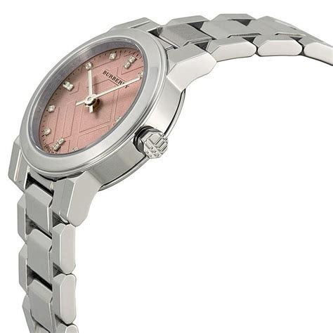 Burberry Women's Watch Diamond Pink Dial BU9223